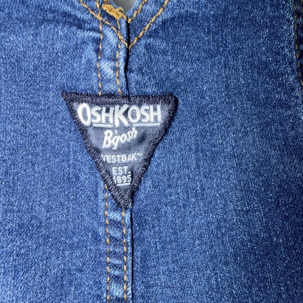 Infant Oshkosh B Gosh Denim‎ Overalls Size 12 Months Bibs Country Outdoor Snap